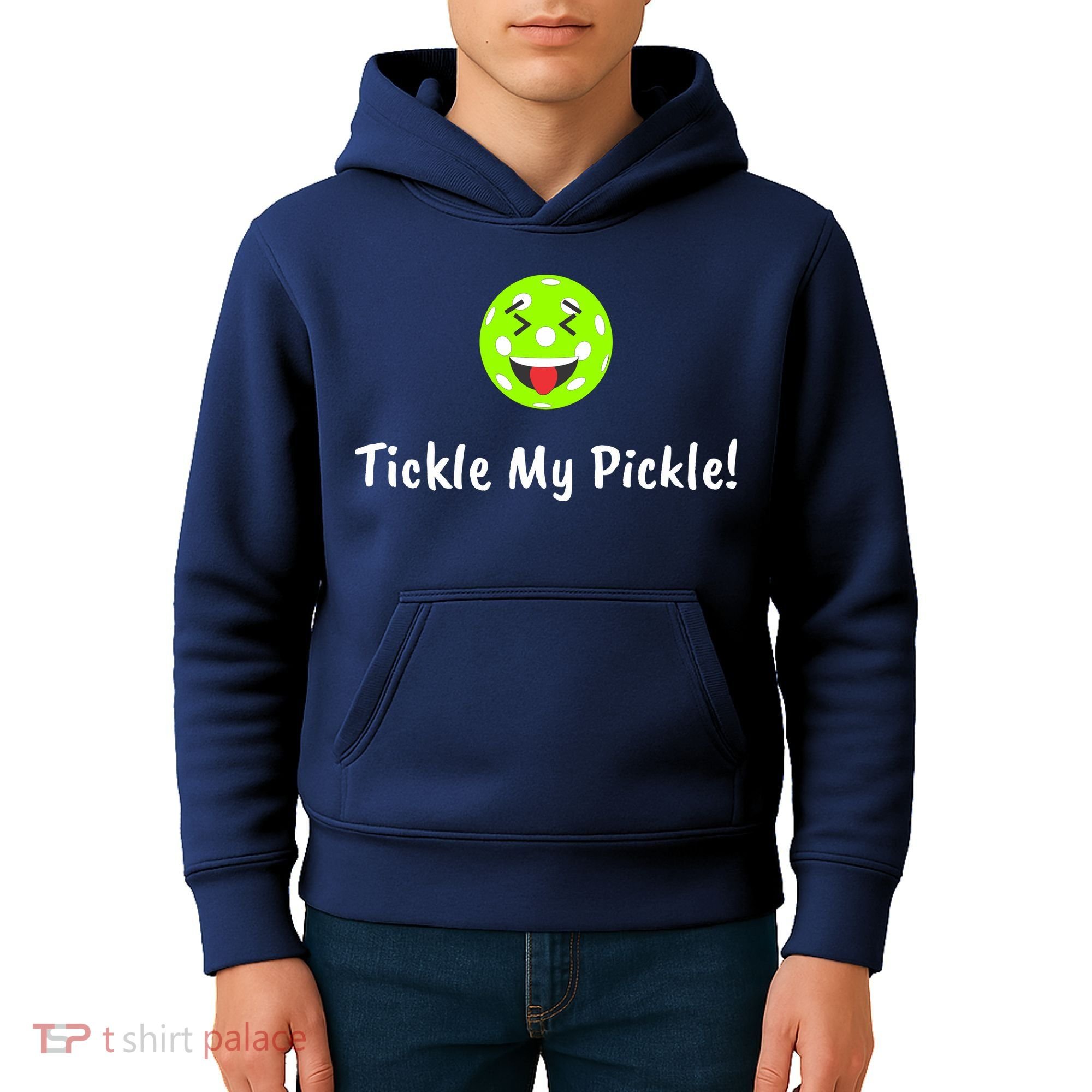 Fun Pickleball, Tickle My Pickle, Greatpickleballstuff Kids Hoodie