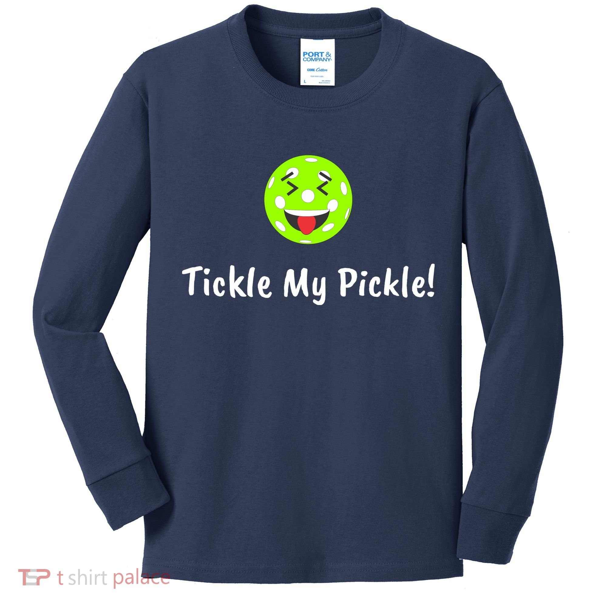 Fun Pickleball, Tickle My Pickle, Greatpickleballstuff Kids Long Sleeve Shirt