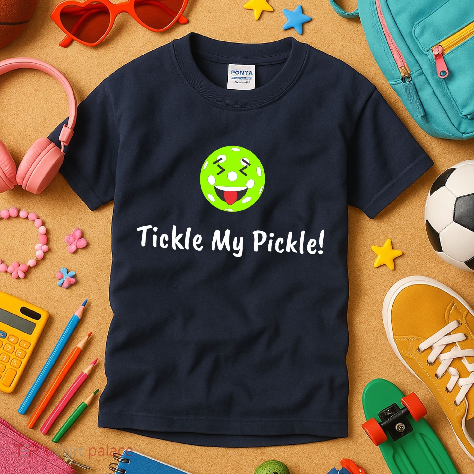 Fun Pickleball, Tickle My Pickle, Greatpickleballstuff Kids T-Shirt