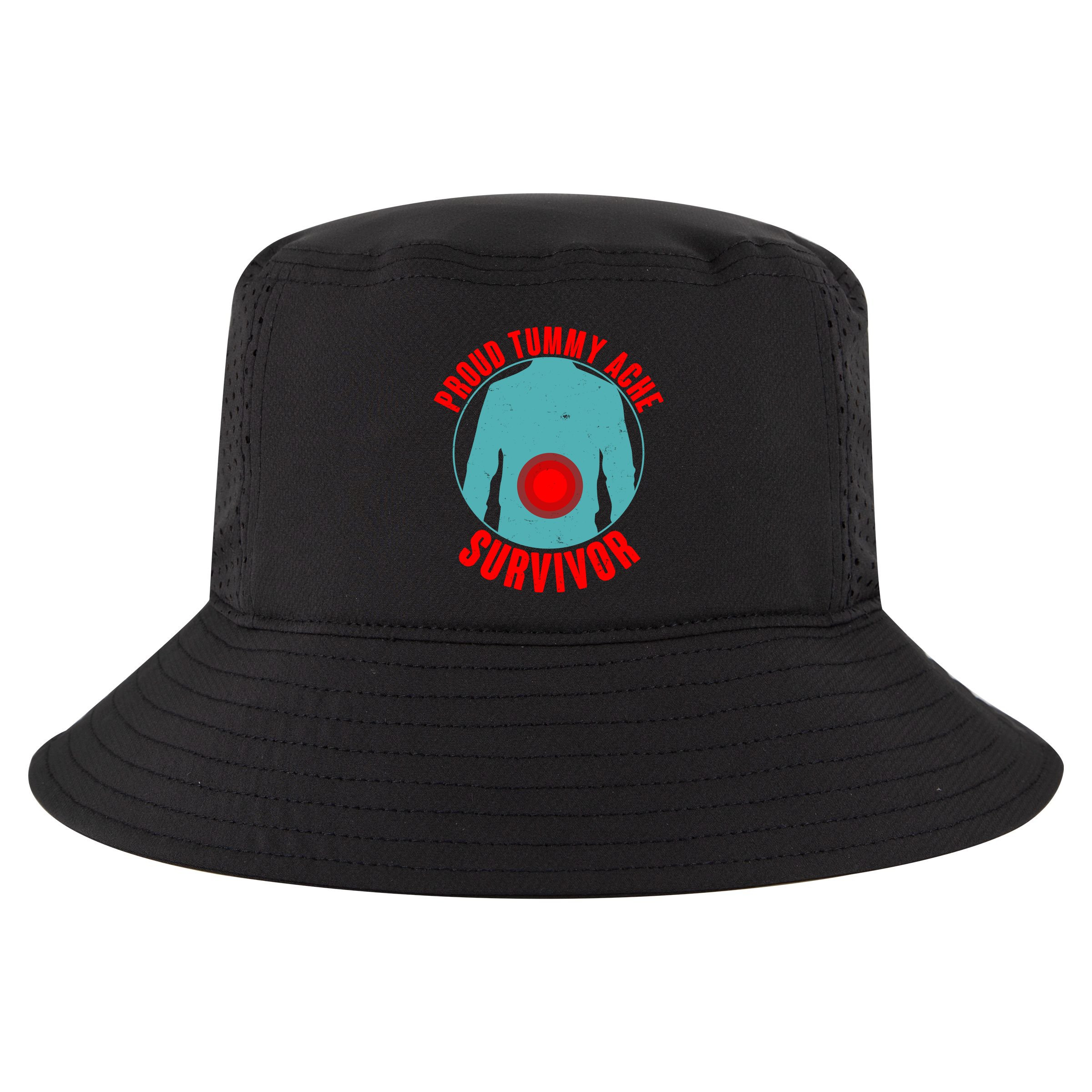 Funny Proud Tummy Ache Survivor Cool Comfort Performance Bucket Hat