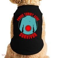 Funny Proud Tummy Ache Survivor Doggie Tank thumb 0