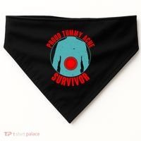 Funny Proud Tummy Ache Survivor USA-Made Doggie Bandana thumb 0