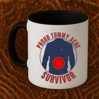 Funny Proud Tummy Ache Survivor Coffee Mug thumb 2