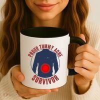Funny Proud Tummy Ache Survivor Coffee Mug thumb 3