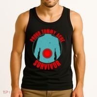 Funny Proud Tummy Ache Survivor Tank Top thumb 3