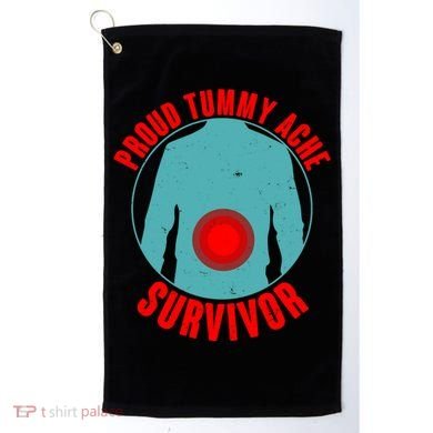 Funny Proud Tummy Ache Survivor Golf Towel
