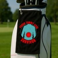 Funny Proud Tummy Ache Survivor Golf Towel thumb 2