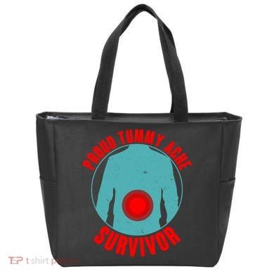 Funny Proud Tummy Ache Survivor Tote Bag