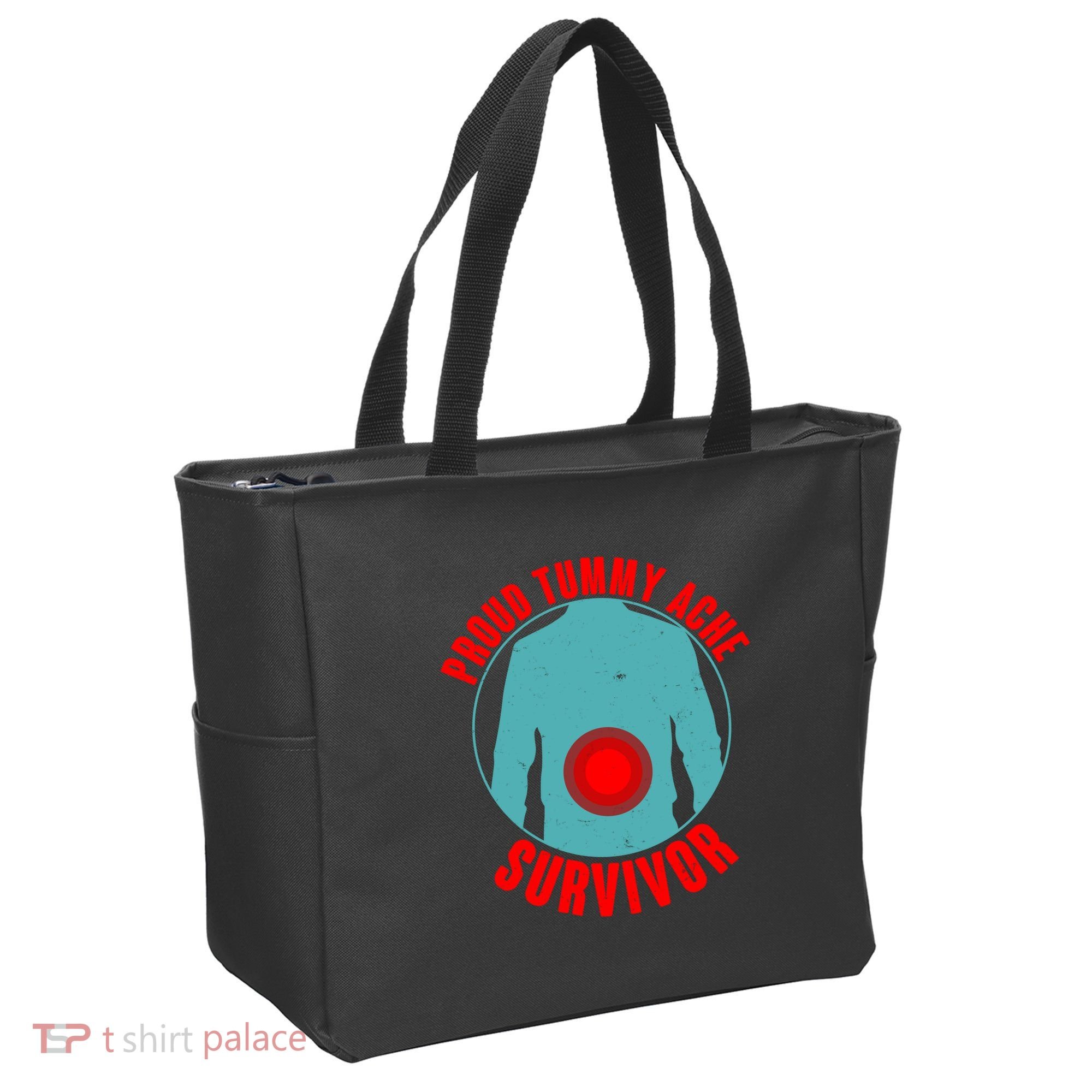 Funny Proud Tummy Ache Survivor Tote Bag