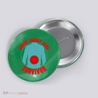 Funny Proud Tummy Ache Survivor Button thumb 0