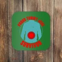 Funny Proud Tummy Ache Survivor Coaster thumb 0