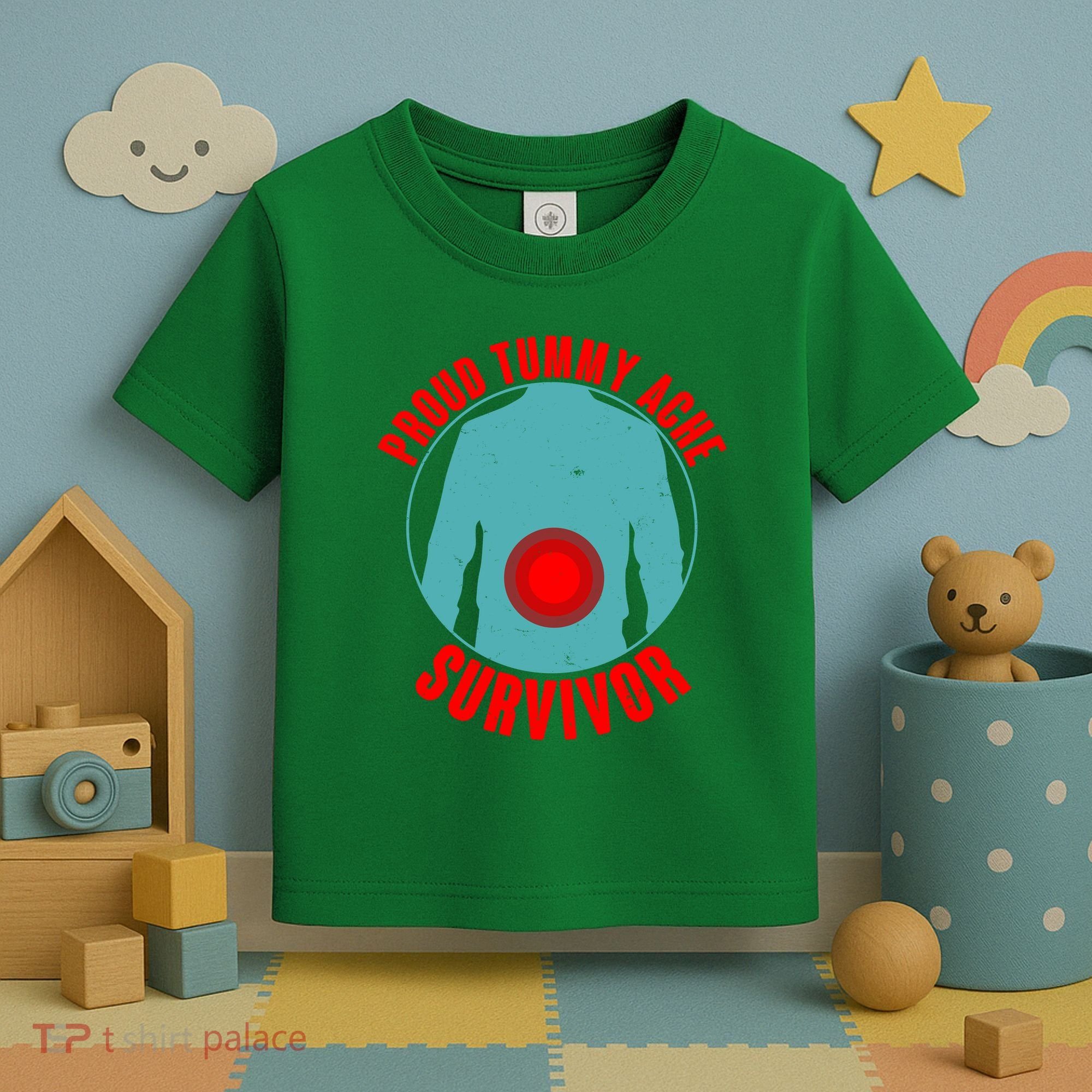 Funny Proud Tummy Ache Survivor Toddler T-Shirt