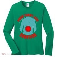 Funny Proud Tummy Ache Survivor Women's Long Sleeve Shirt thumb 0