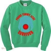 Funny Proud Tummy Ache Survivor Kids Sweatshirt thumb 0