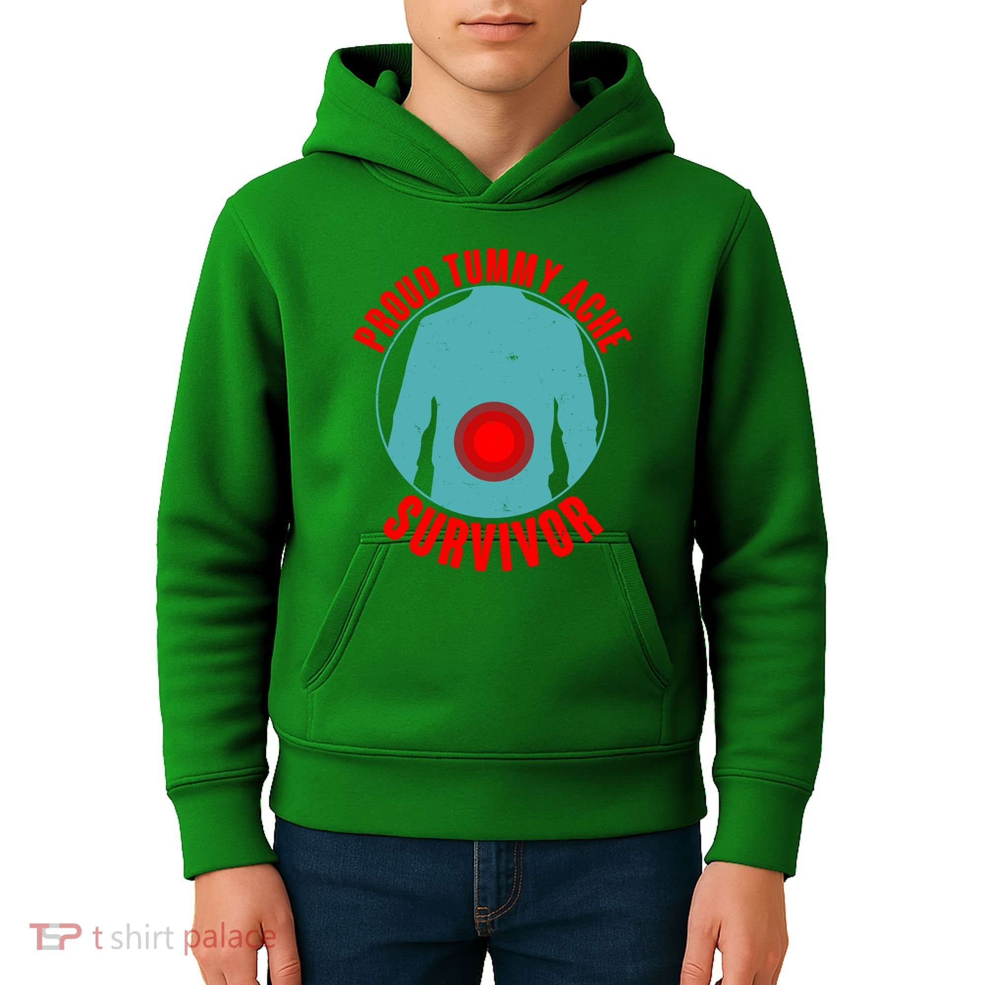 Funny Proud Tummy Ache Survivor Kids Hoodie
