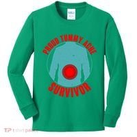 Funny Proud Tummy Ache Survivor Kids Long Sleeve Shirt thumb 0