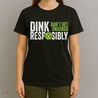 Funny Pickleball Team Clothing Dink Responsibly TShirt T-Shirt thumb 4