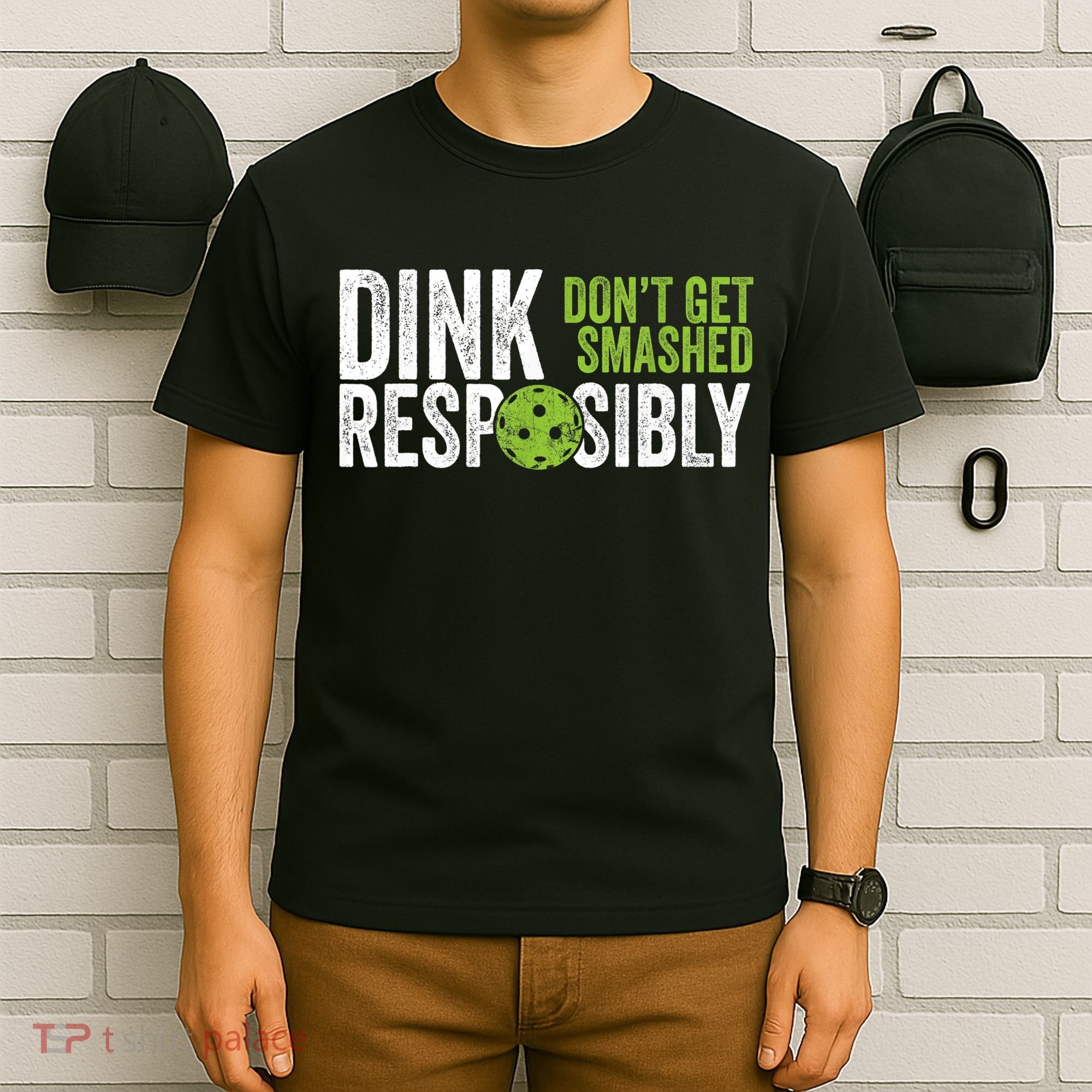 Funny Pickleball Team Clothing Dink Responsibly TShirt T-Shirt