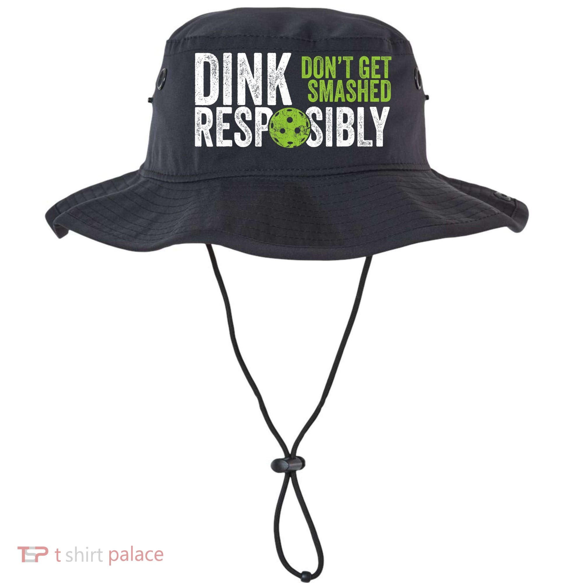 Funny Pickleball Team Clothing Dink Responsibly TShirt Bucket Hat