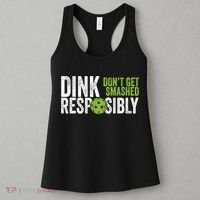 Funny Pickleball Team Clothing Dink Responsibly TShirt Women's Tank Top thumb 3
