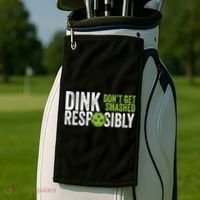 Funny Pickleball Team Clothing Dink Responsibly TShirt Golf Towel thumb 2