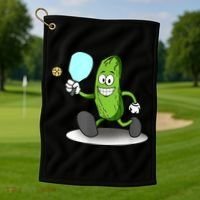 Funny Pickleball Tshirt TShirt Golf Towel thumb 1