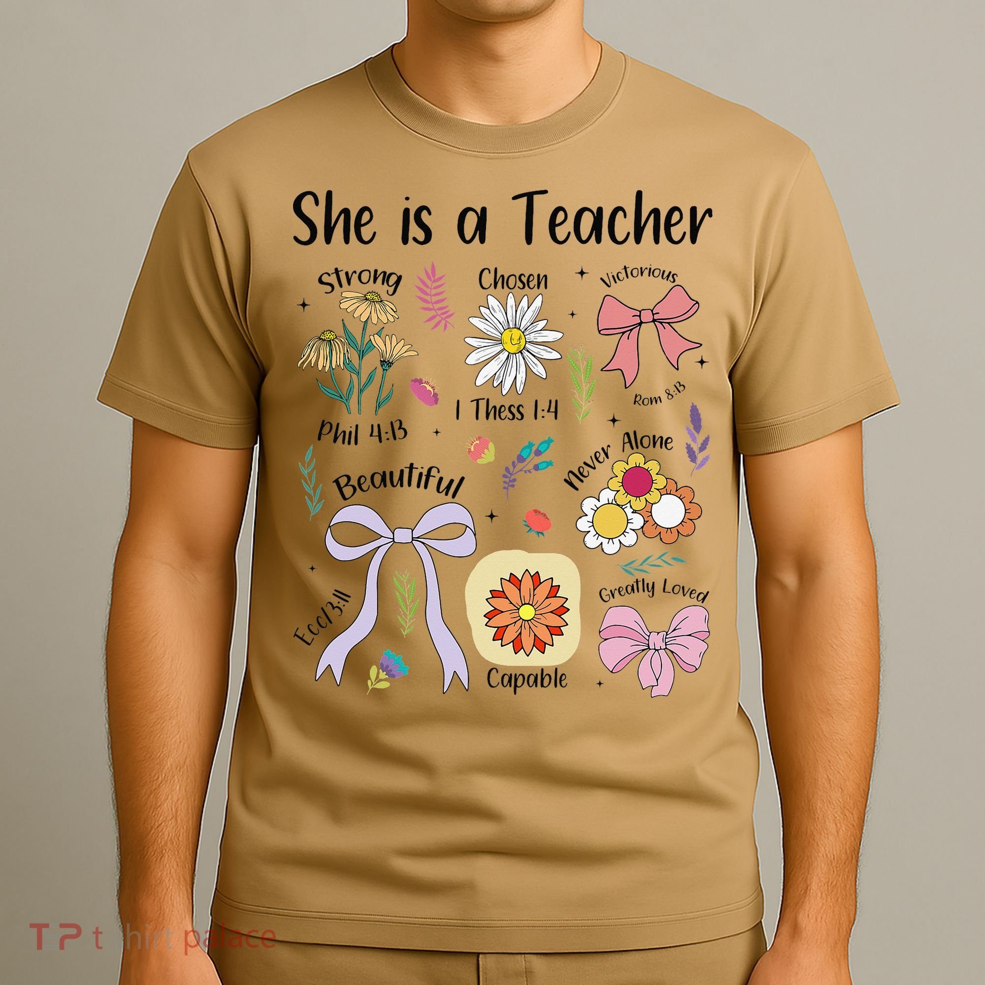 Floral Preppy Teacher Teacher Life Happy Last Day Of School T-Shirt