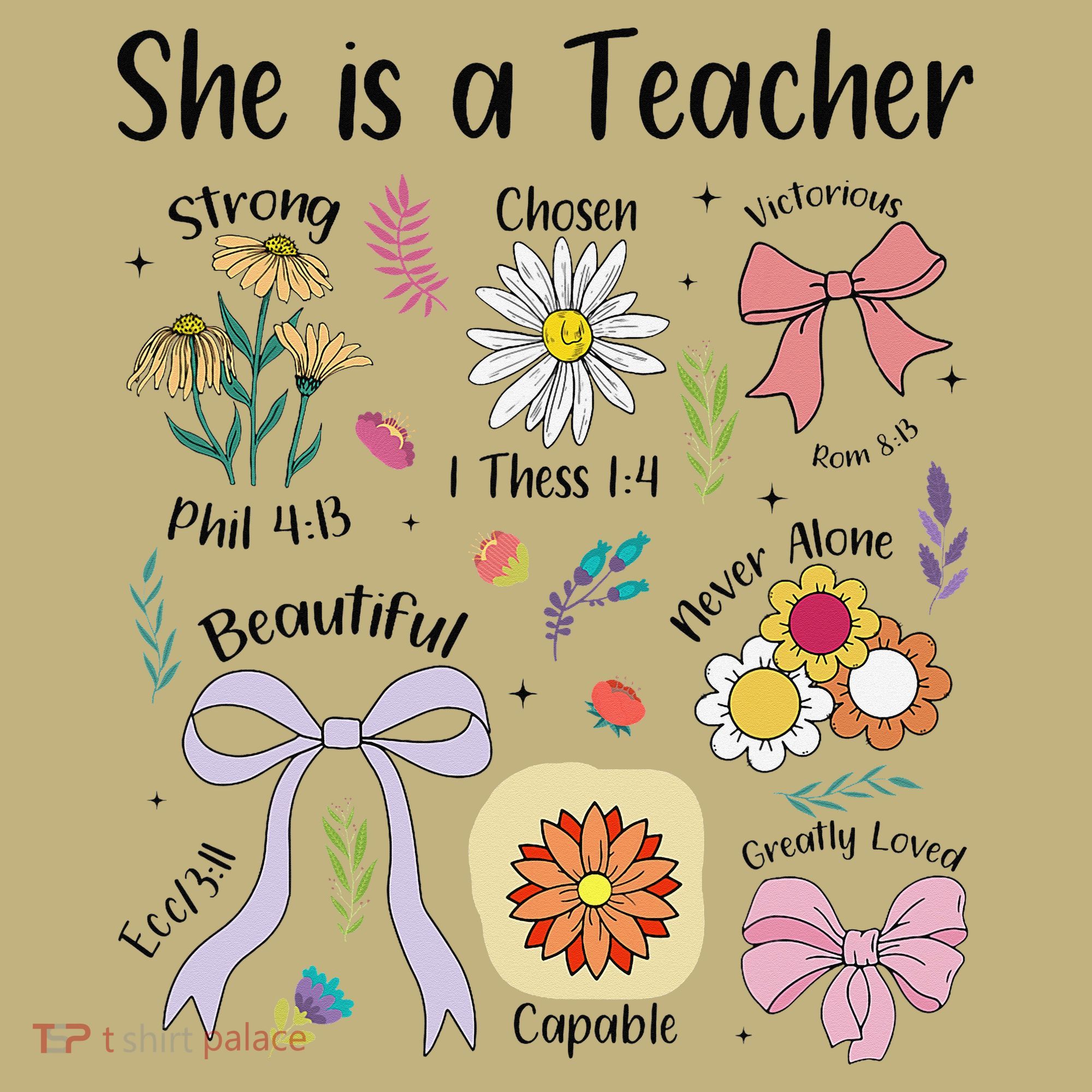 Floral Preppy Teacher Teacher Life Happy Last Day Of School T-Shirt