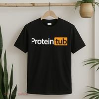 Funny Protein Tub Fun Adult Humor Joke Workout Fitness Gym T-Shirt thumb 2