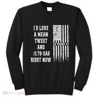 Funny Pro Trump Fathers Day Gas Prices Mean Tweets July 4th Sweatshirt thumb 0