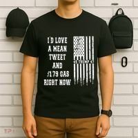 Funny Pro Trump Fathers Day Gas Prices Mean Tweets July 4th T-Shirt thumb 6