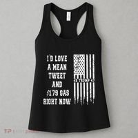 Funny Pro Trump Fathers Day Gas Prices Mean Tweets July 4th Women's Tank Top thumb 3