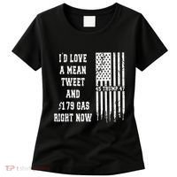 Funny Pro Trump Fathers Day Gas Prices Mean Tweets July 4th Women's T-Shirt thumb 0