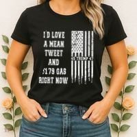 Funny Pro Trump Fathers Day Gas Prices Mean Tweets July 4th Women's T-Shirt thumb 2