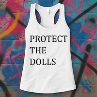 Funny Protect The Dolls Women's Tank Top thumb 3