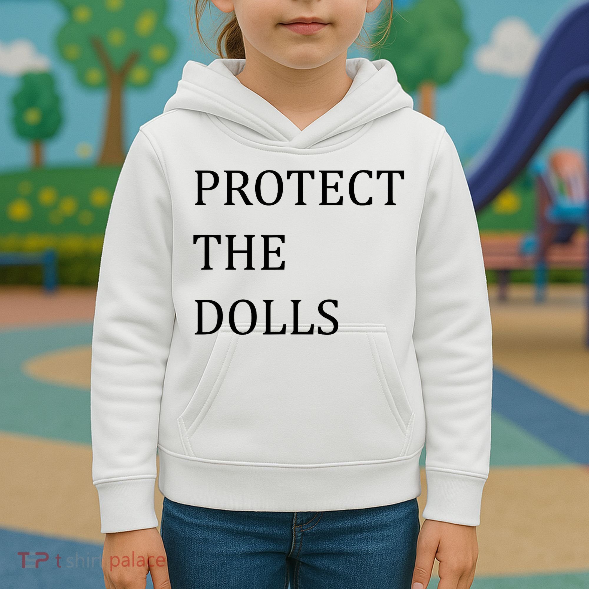 Funny Protect The Dolls Kids Hoodie