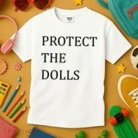Funny Protect The Dolls Kids T-Shirt thumb 3