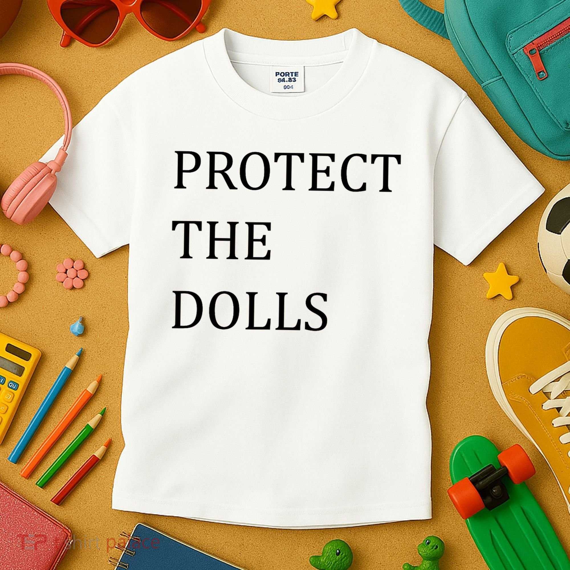 Funny Protect The Dolls Kids T-Shirt