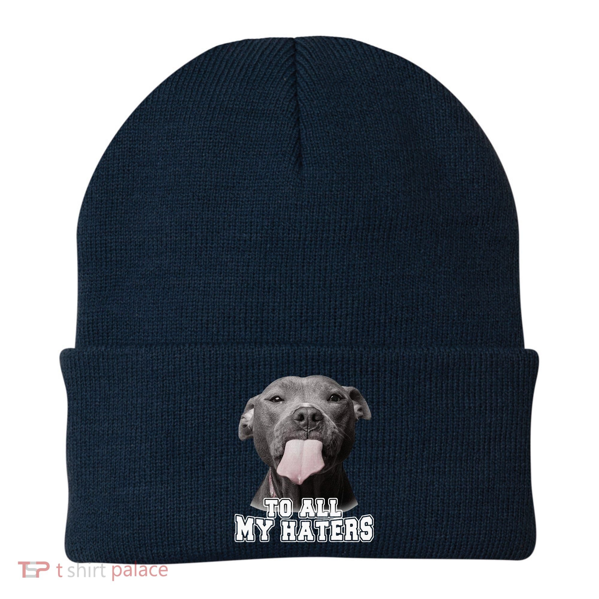 Funny Pitbull To All My Haters Pitbull Dog Lover Gift Beanie