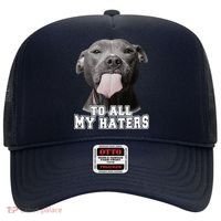 Funny Pitbull To All My Haters Pitbull Dog Lover Gift Hat thumb 0