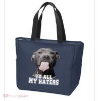 Funny Pitbull To All My Haters Pitbull Dog Lover Gift Tote Bag thumb 3
