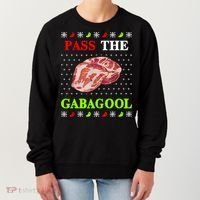 Funny Pass The Gabagool Tacky Ugly Christmas Gabagool Funny Tee Gift Women's Sweatshirt thumb 0