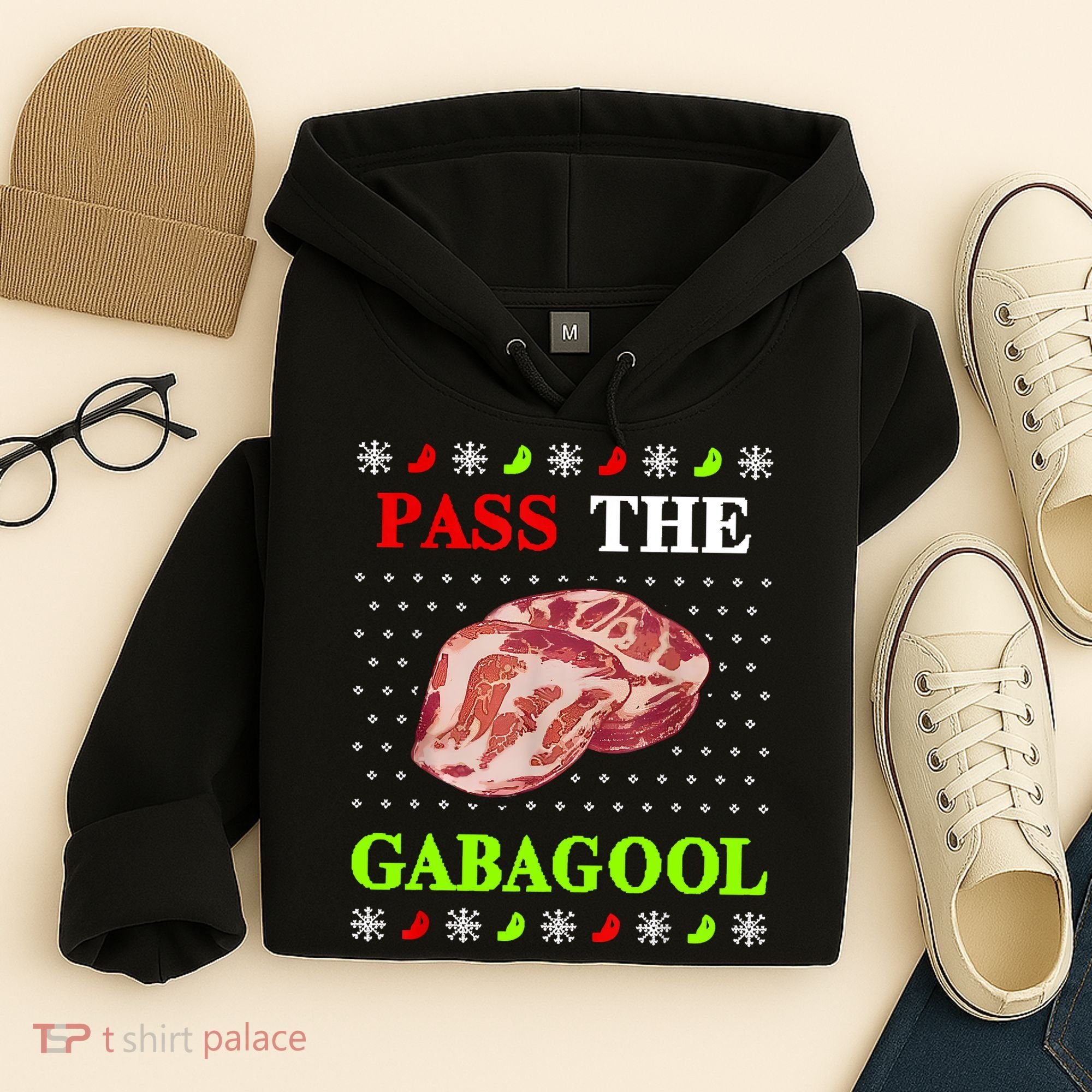 Funny Pass The Gabagool Tacky Ugly Christmas Gabagool Funny Tee Gift Hoodie