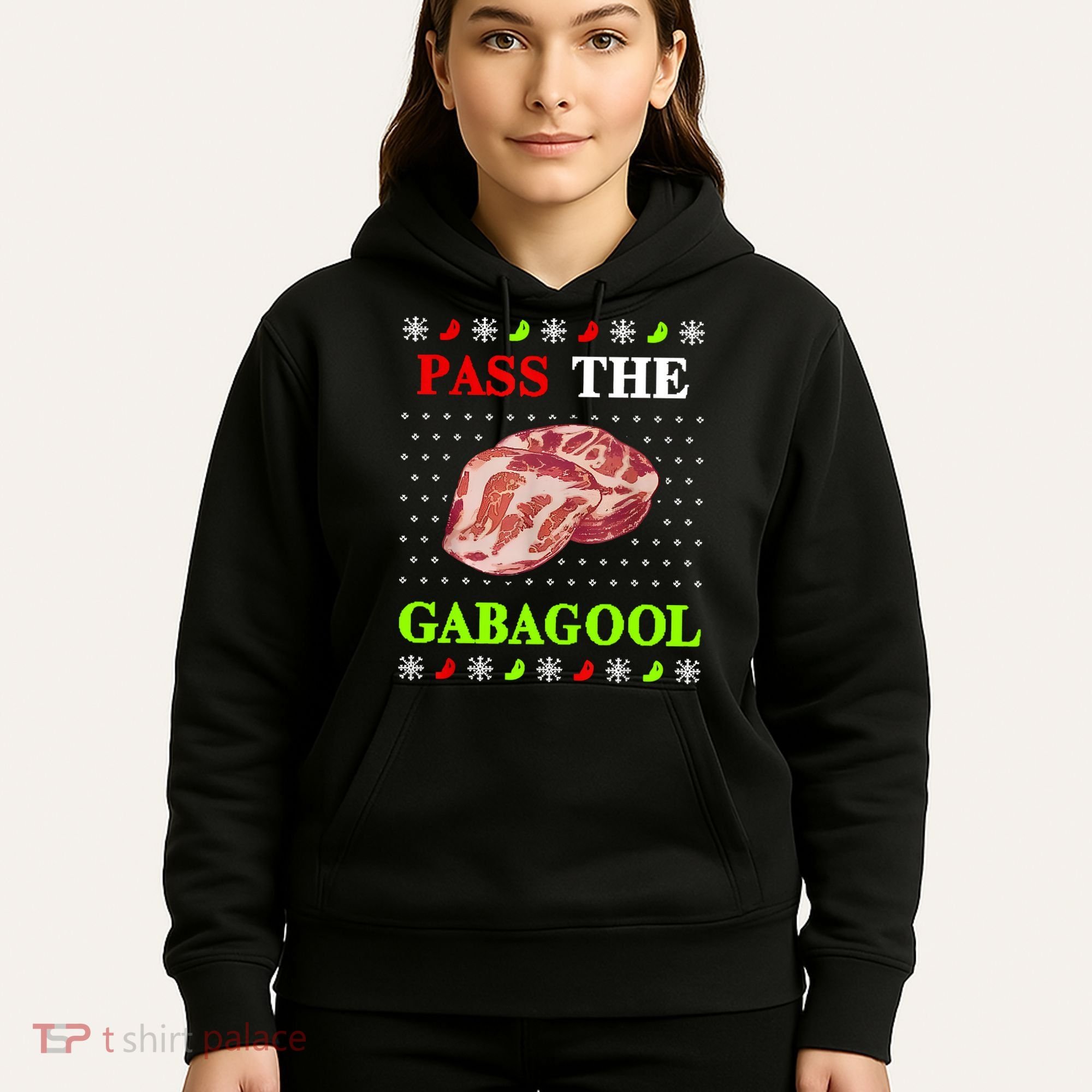 Funny Pass The Gabagool Tacky Ugly Christmas Gabagool Funny Tee Gift Hoodie