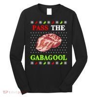 Funny Pass The Gabagool Tacky Ugly Christmas Gabagool Funny Tee Gift Long Sleeve Shirt thumb 0