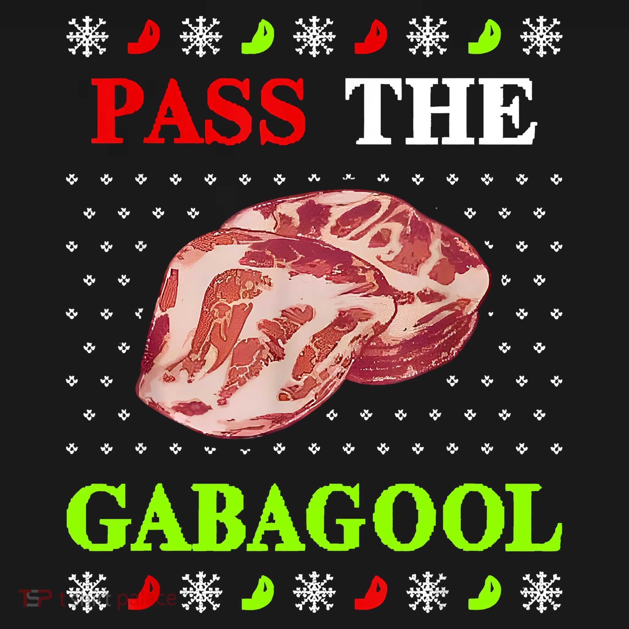 Funny Pass The Gabagool Tacky Ugly Christmas Gabagool Funny Tee Gift Apron