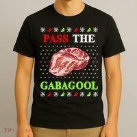 Funny Pass The Gabagool Tacky Ugly Christmas Gabagool Funny Tee Gift T-Shirt thumb 3