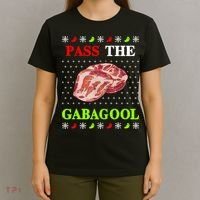 Funny Pass The Gabagool Tacky Ugly Christmas Gabagool Funny Tee Gift T-Shirt thumb 4