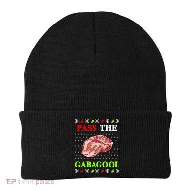 Funny Pass The Gabagool Tacky Ugly Christmas Gabagool Funny Tee Gift Beanie