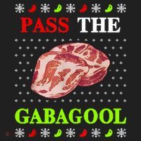 Funny Pass The Gabagool Tacky Ugly Christmas Gabagool Funny Tee Gift Beanie thumb 2